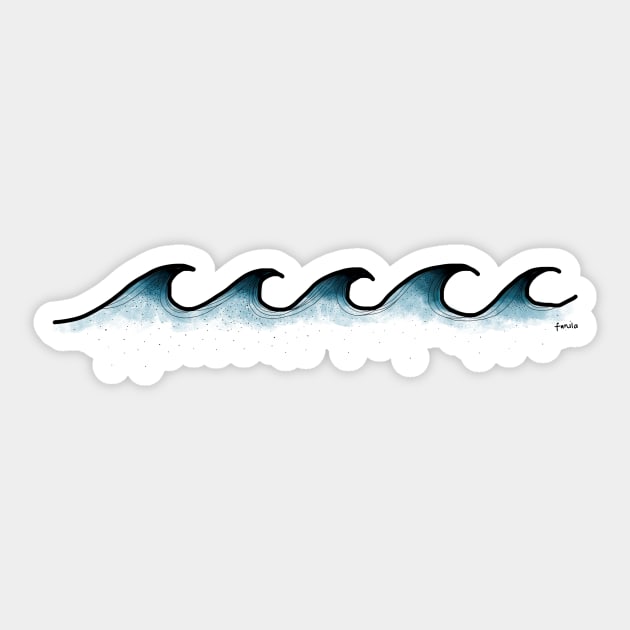 Wave Sticker by fanila